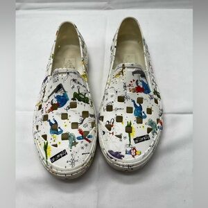 Daniel Johnston Vans Slip On Trek Slides ( Austin TX release only) (MB2) RARE